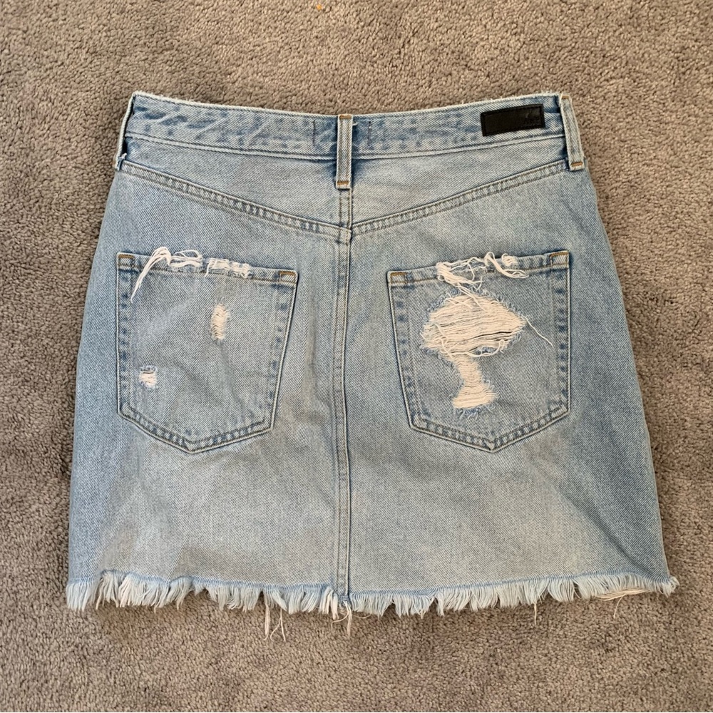 EUC A&F ZOE NATURAL RISE VINTAGE A LINE SKIRT DISTRESSED - Picture 2 of 3